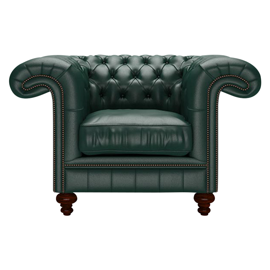 Allingham Chesterfield Fåtölj Birch Forest Green