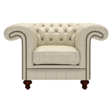 Allingham Chesterfield Fåtölj Birch Ivory