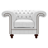 Allingham Chesterfield Fåtölj Birch White