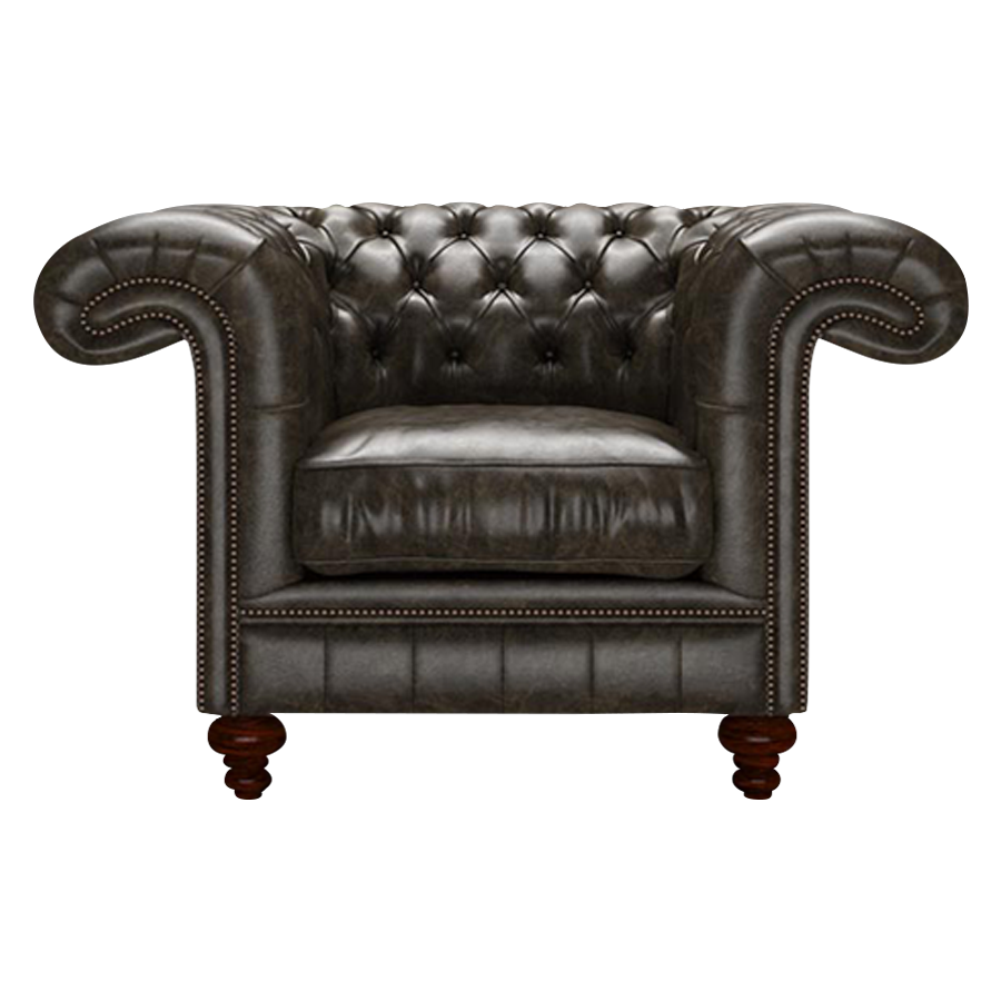 Allingham Chesterfield Fåtölj Old English Alga