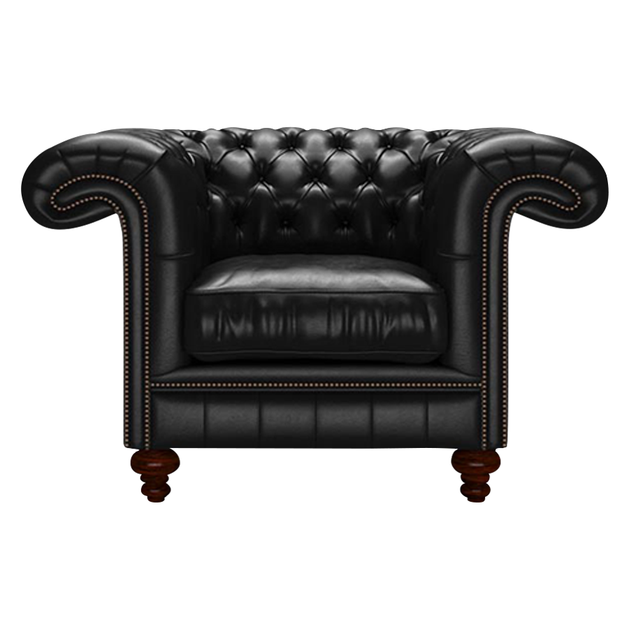 Allingham Chesterfield Fåtölj Old English Black