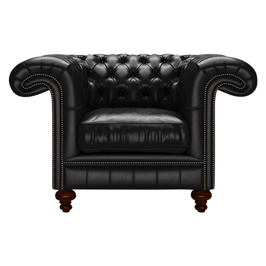 Load image into Gallery viewer, Allingham Chesterfield Fåtölj Old English Black
