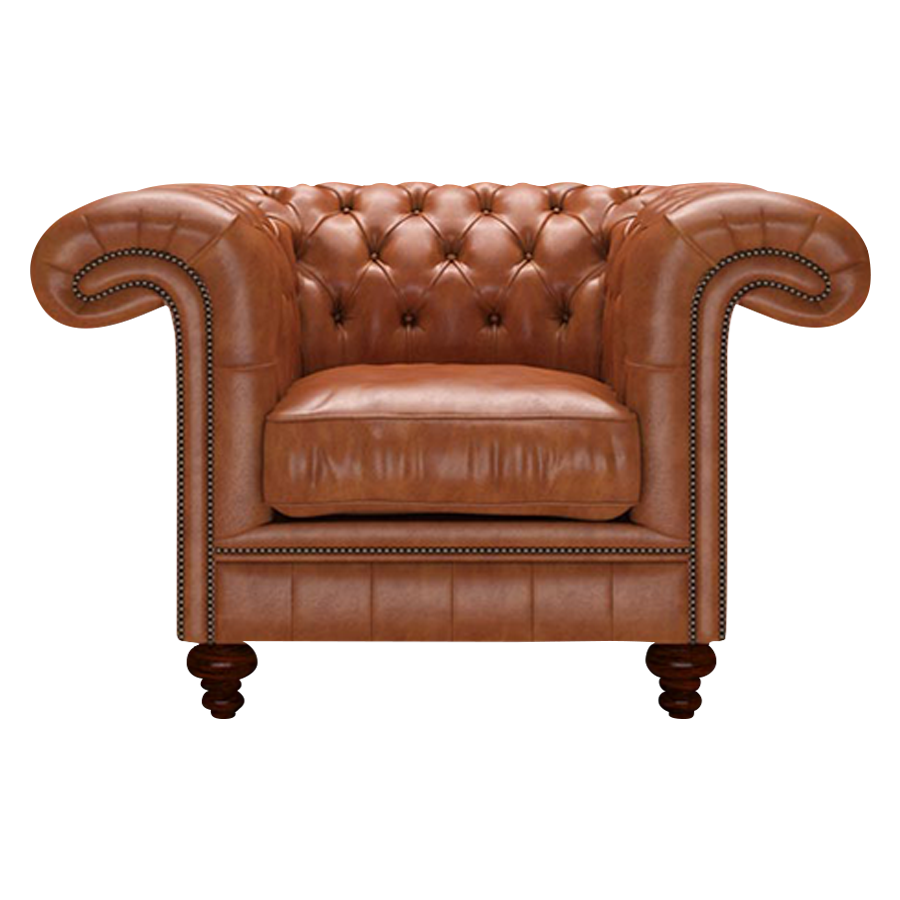Allingham Chesterfield Fåtölj Old English Bruciato