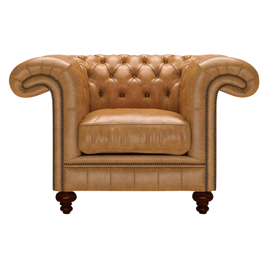 Allingham Chesterfield Fåtölj Old English Buckskin