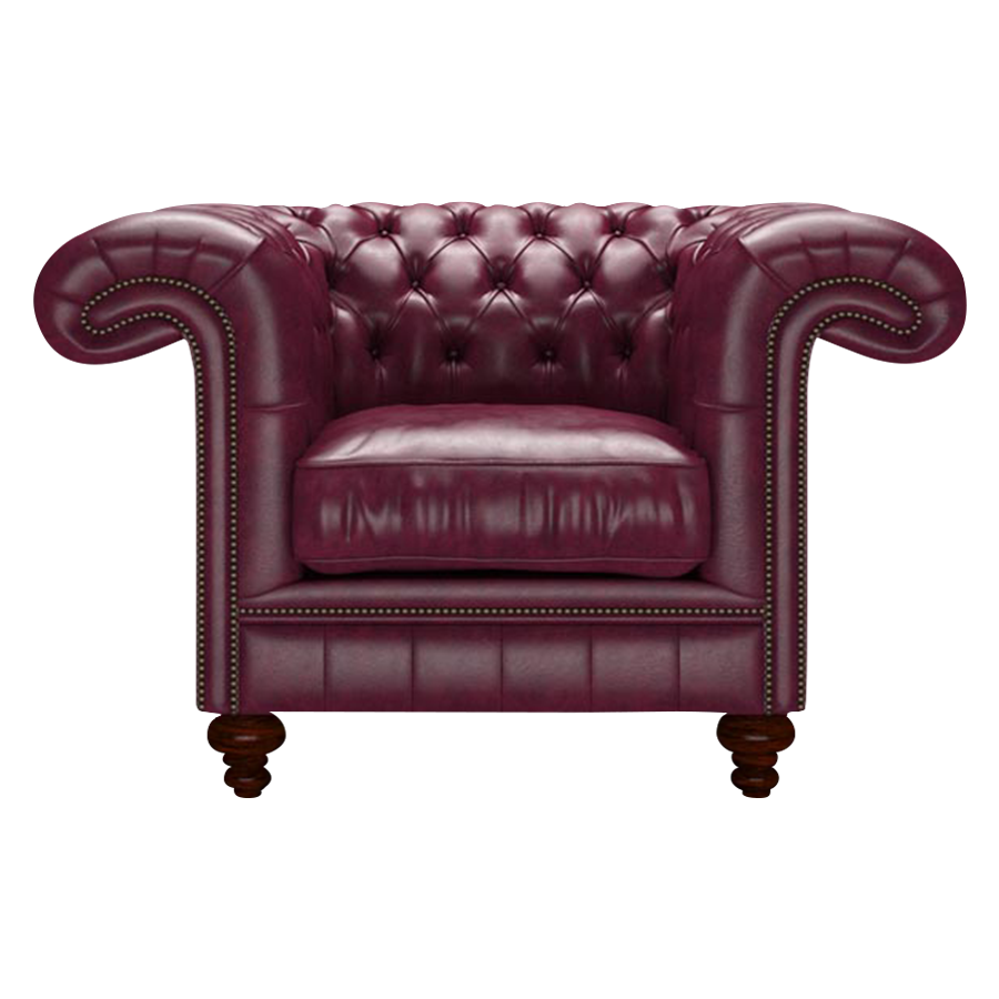 Allingham Chesterfield Fåtölj Old English Burgundy