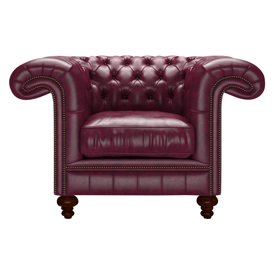 Load image into Gallery viewer, Allingham Chesterfield Fåtölj Old English Burgundy
