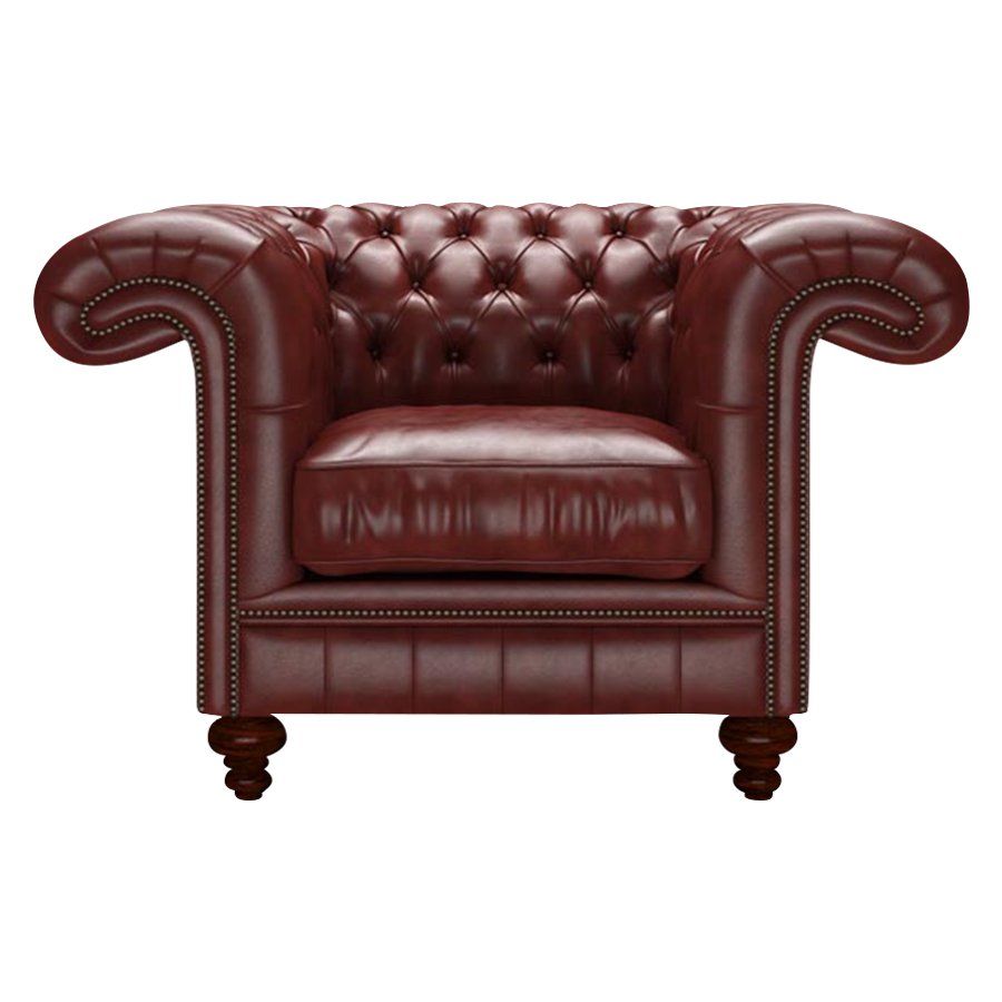 Allingham Chesterfield Fåtölj Old English Chestnut