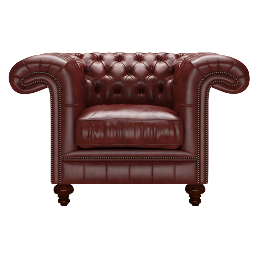 Load image into Gallery viewer, Allingham Chesterfield Fåtölj Old English Chestnut

