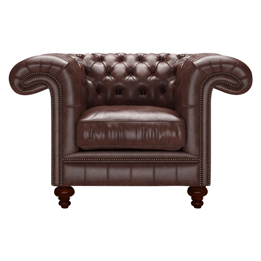 Allingham Chesterfield Fåtölj Old English Dark Brown