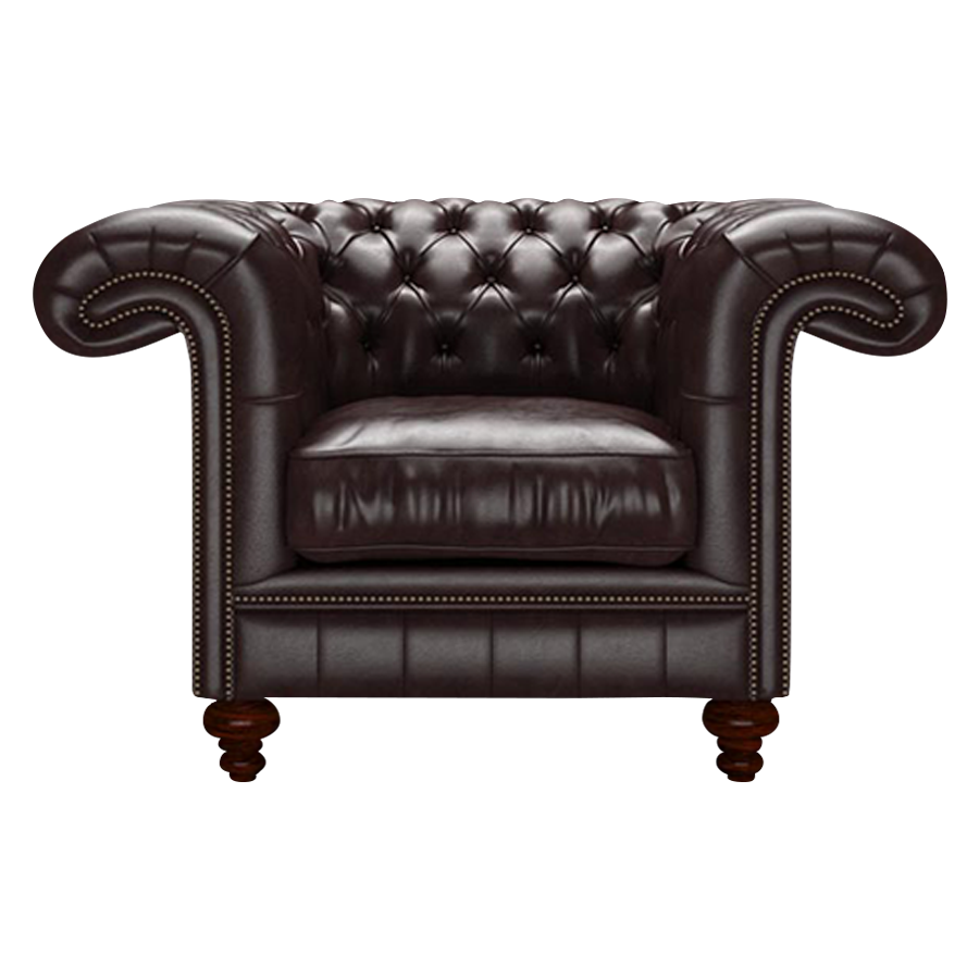 Allingham Chesterfield Fåtölj Old English Smoke