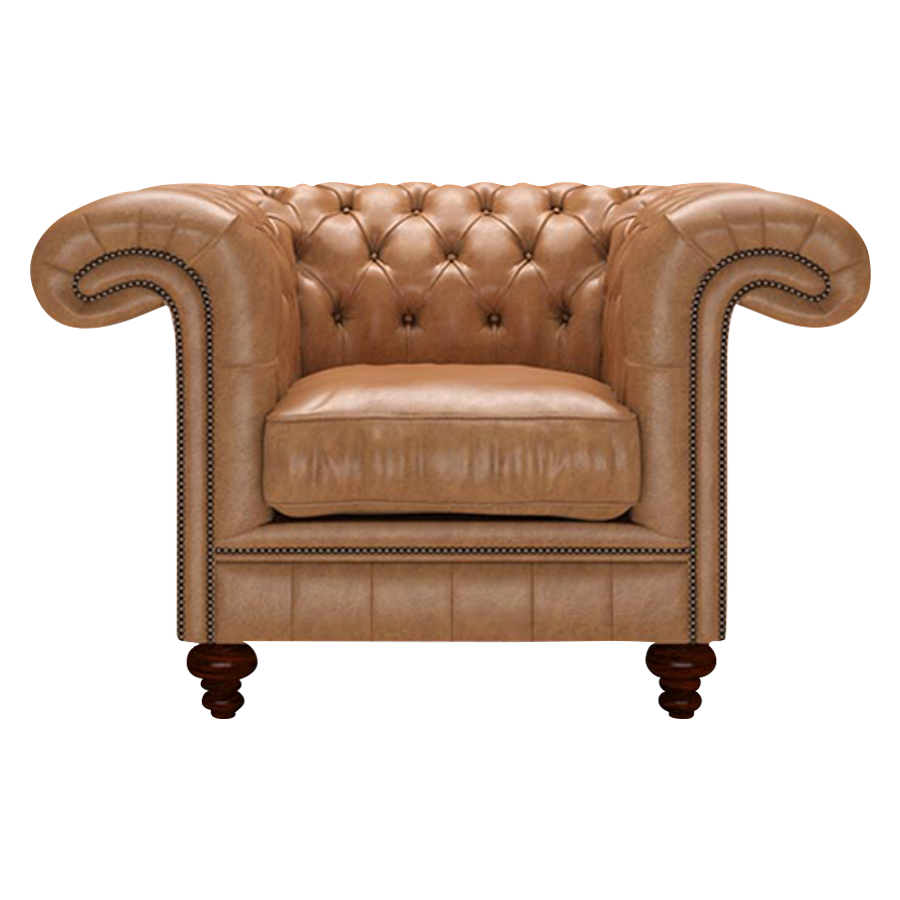 Allingham Chesterfield Fåtölj Old English Tan