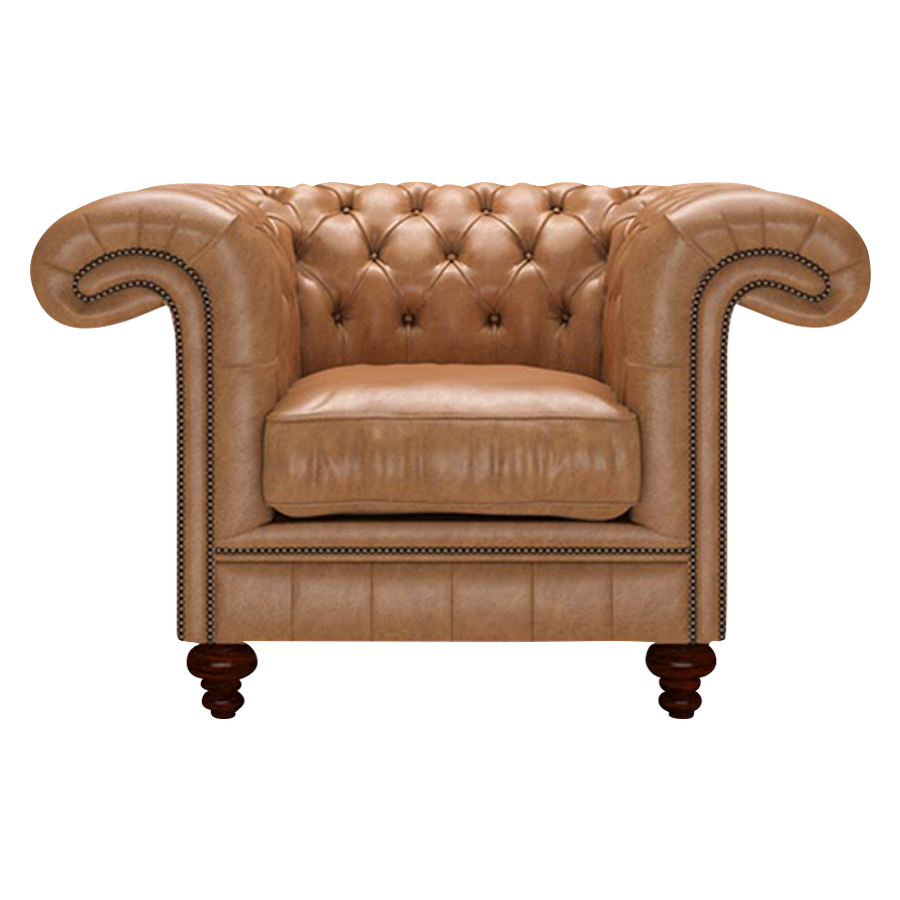Load image into Gallery viewer, Allingham Chesterfield Fåtölj Old English Tan
