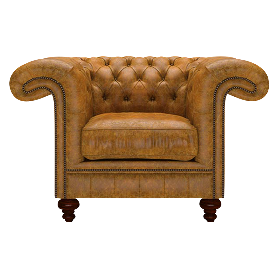 Allingham Chesterfield Fåtölj Tudor Mustard