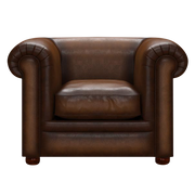 Austen Chesterfield Fåtölj Antique Autumn Tan