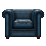 Austen Chesterfield Fåtölj Antique Blue