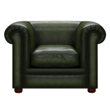 Austen Chesterfield Fåtölj Antique Green