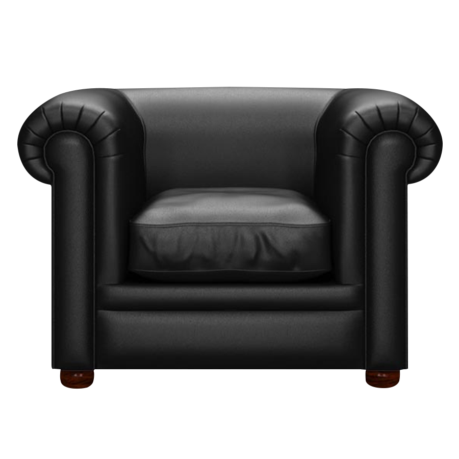Austen Chesterfield Fåtölj Birch Black