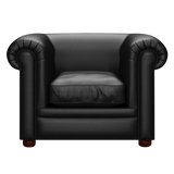 Austen Chesterfield Fåtölj Birch Black