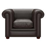 Austen Chesterfield Fåtölj Birch Brown