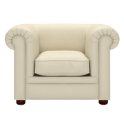 Austen Chesterfield Fåtölj Birch Ivory