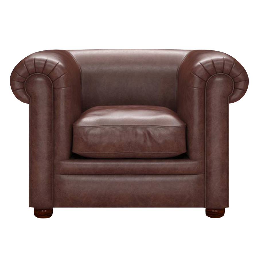 Austen Chesterfield Fåtölj Old English Dark Brown