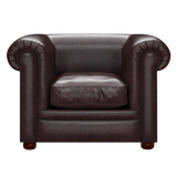 Austen Chesterfield Fåtölj Old English Smoke