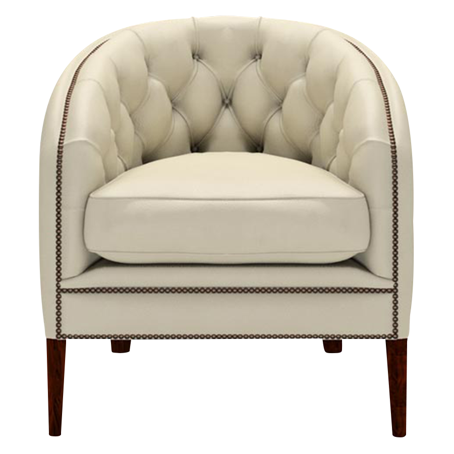 Blake Chesterfield Fåtölj Birch Ivory