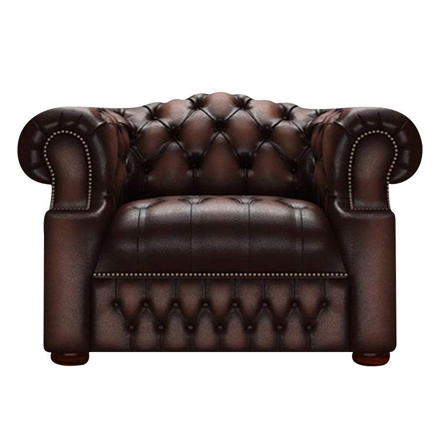 Blanchard Chesterfield Fåtölj Antique Brown