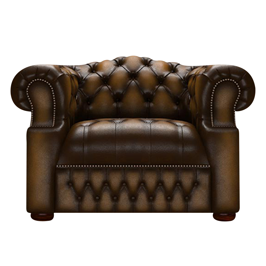 Blanchard Chesterfield Fåtölj Antique Gold