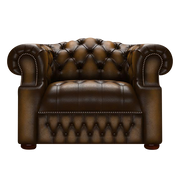 Blanchard Chesterfield Fåtölj Antique Gold