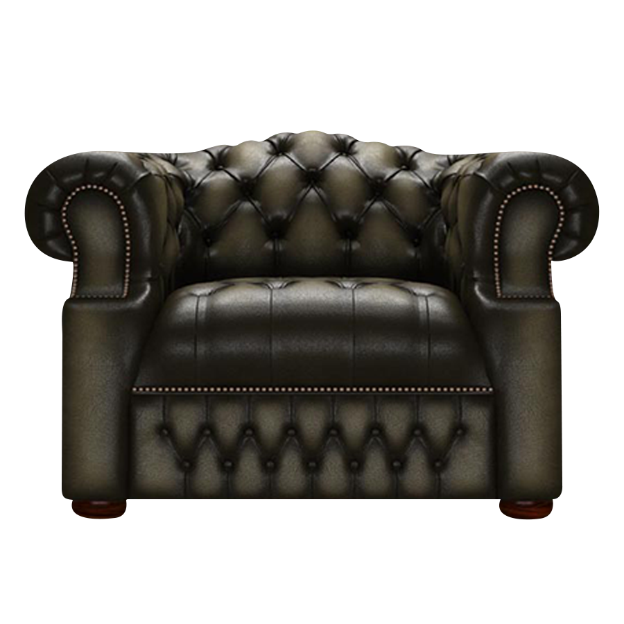 Blanchard Chesterfield Fåtölj Antique Olive