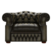 Blanchard Chesterfield Fåtölj Antique Olive