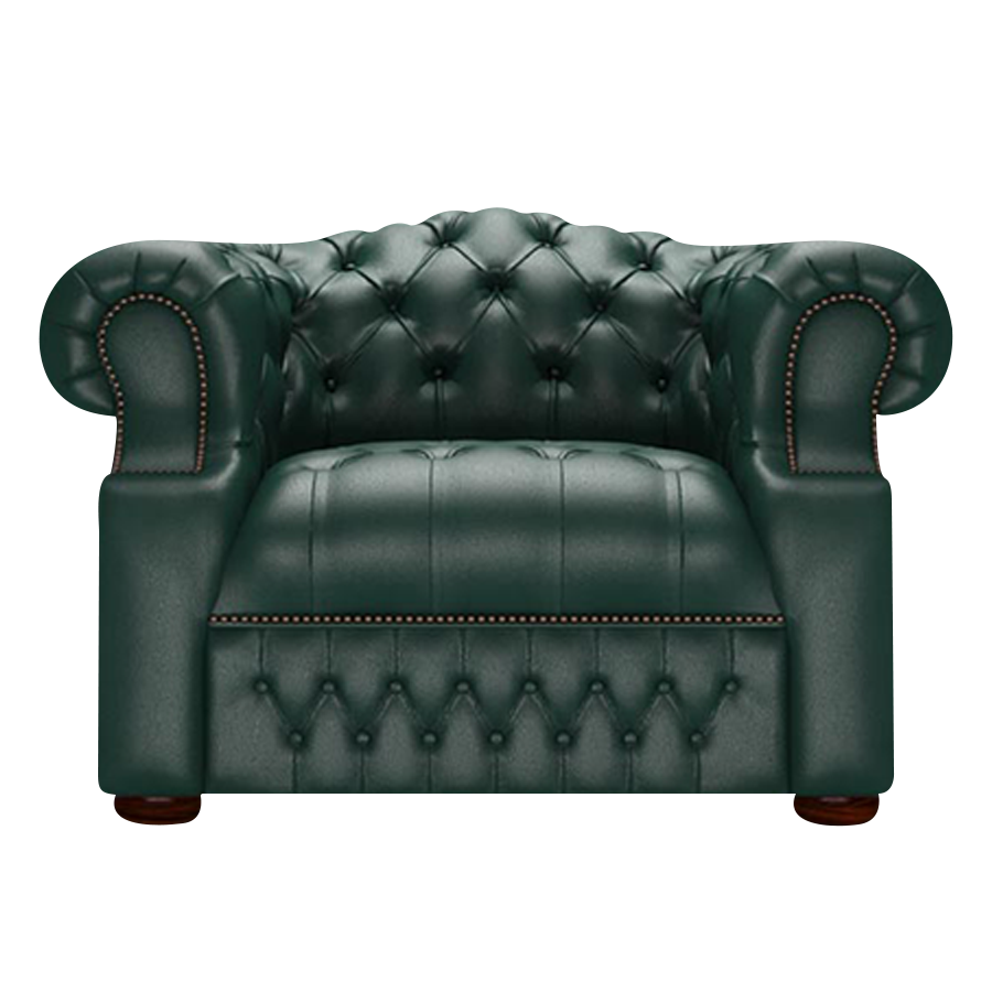 Blanchard Chesterfield Fåtölj Birch Forest Green