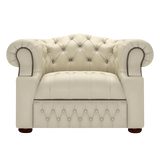 Blanchard Chesterfield Fåtölj Birch Ivory