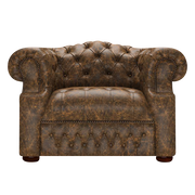 Blanchard Chesterfield Fåtölj Etna Brandy