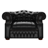 Blanchard Chesterfield Fåtölj Old English Black