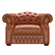 Blanchard Chesterfield Fåtölj Old English Bruciato