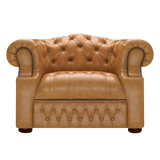 Blanchard Chesterfield Fåtölj Old English Buckskin