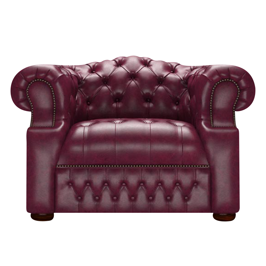 Blanchard Chesterfield Fåtölj Old English Burgundy
