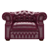 Blanchard Chesterfield Fåtölj Old English Burgundy