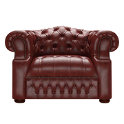 Blanchard Chesterfield Fåtölj Old English Chestnut