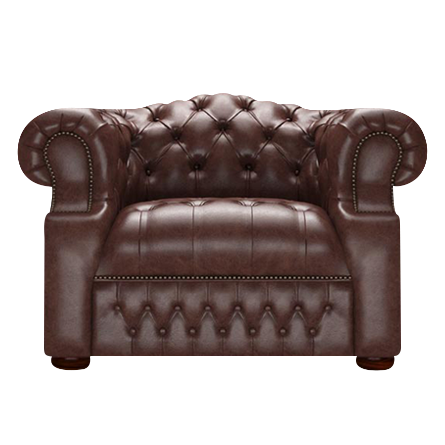 Blanchard Chesterfield Fåtölj OId English Dark Brown
