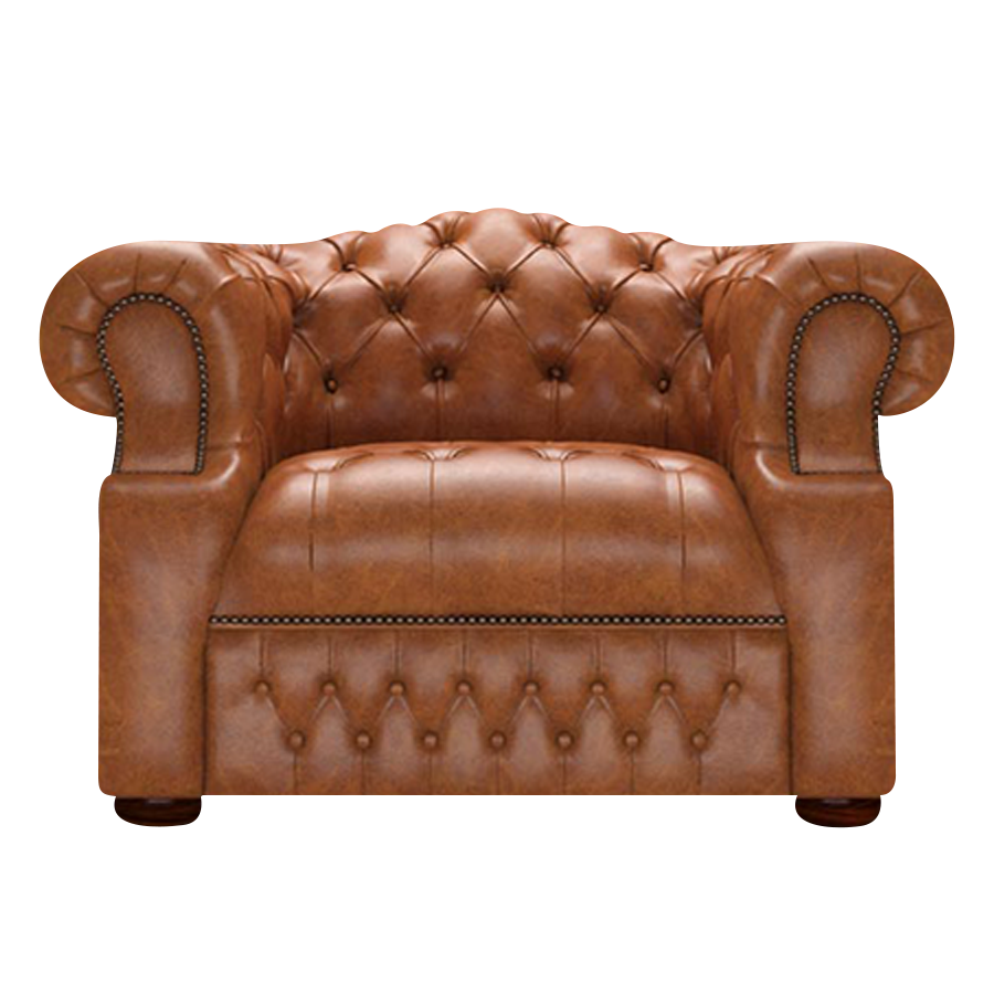 Blanchard Chesterfield Fåtölj Old English Saddle