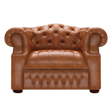 Blanchard Chesterfield Fåtölj Old English Saddle
