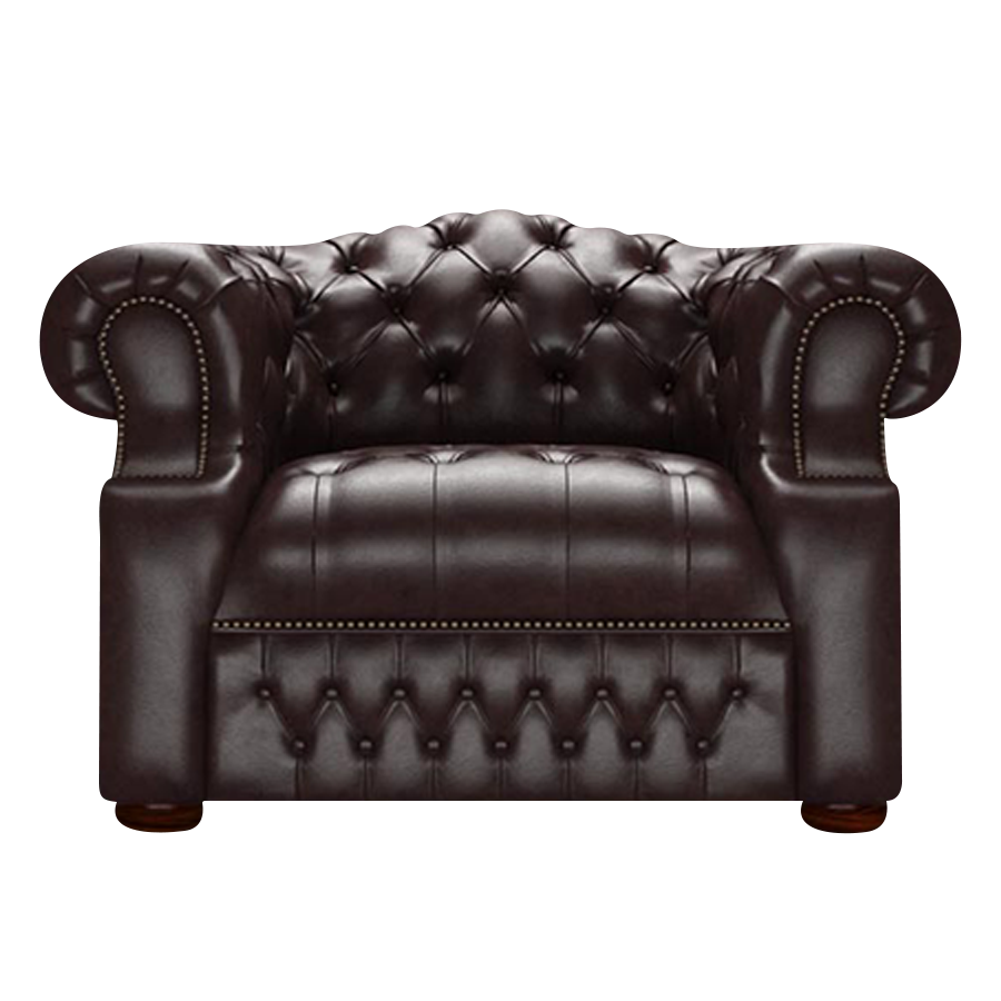 Blanchard Chesterfield Fåtölj Old English Smoke