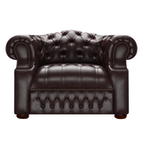 Blanchard Chesterfield Fåtölj Old English Smoke