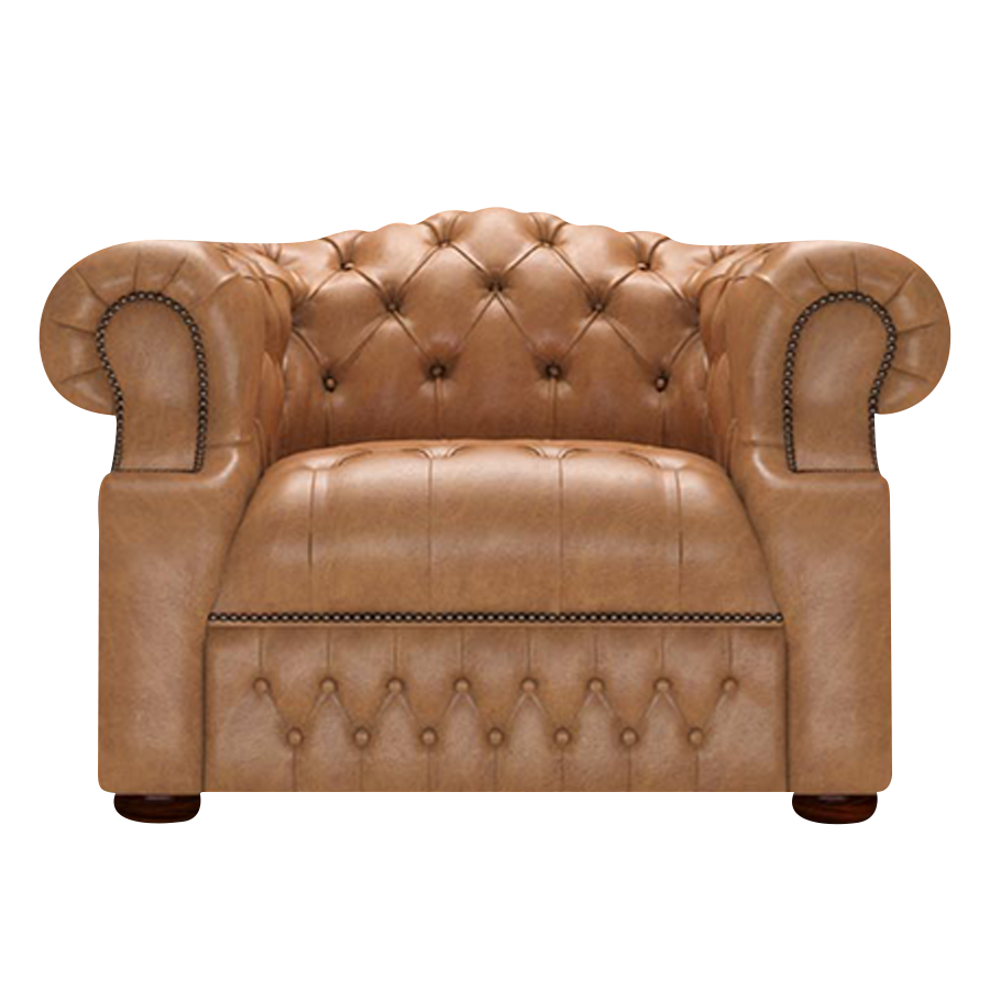 Blanchard Chesterfield Fåtölj Old English Tan