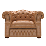 Blanchard Chesterfield Fåtölj Old English Tan
