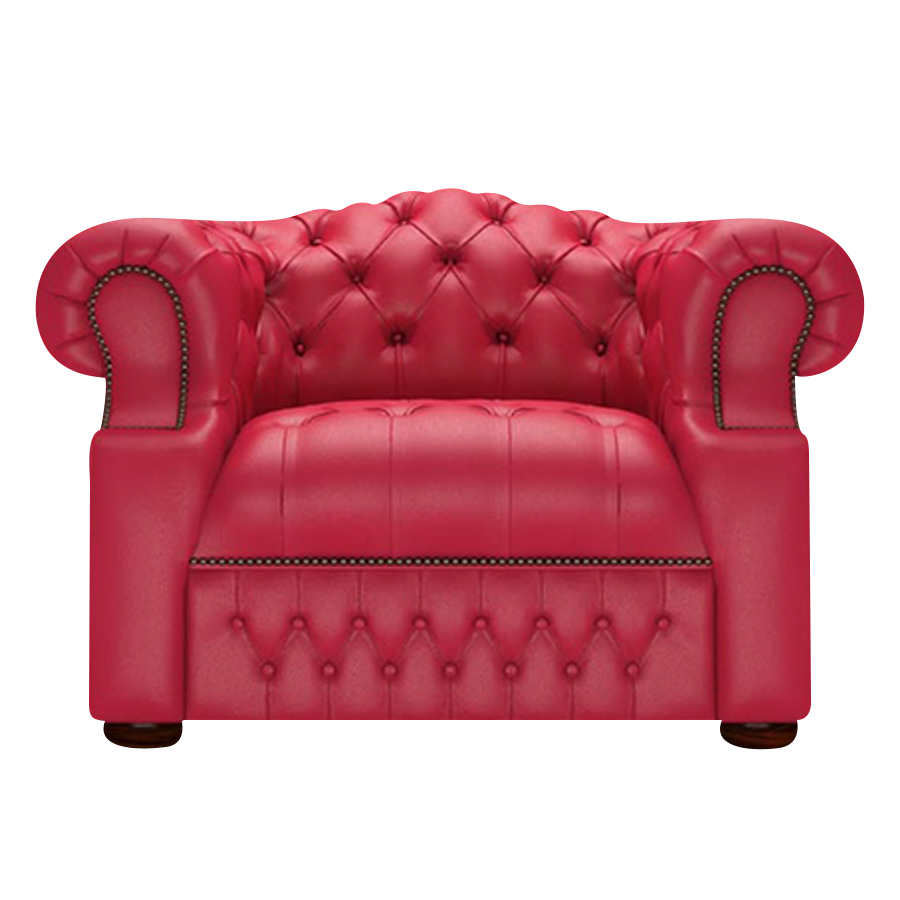 Blanchard Chesterfield Fåtölj Shelly Flame Red