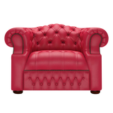 Blanchard Chesterfield Fåtölj Shelly Flame Red